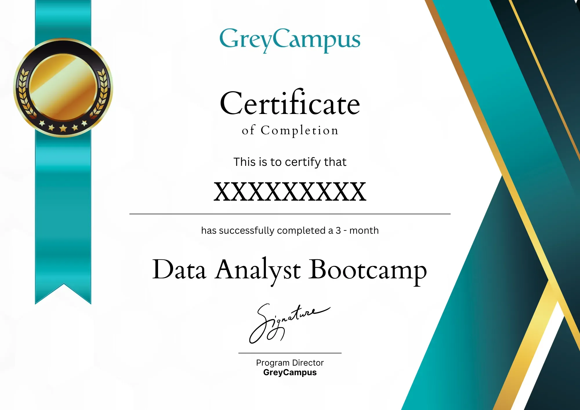 GreyCampus Data Science Certificate