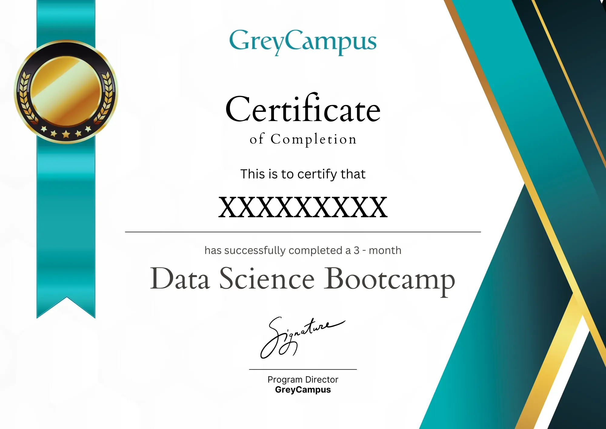 GreyCampus Data Science Certificate