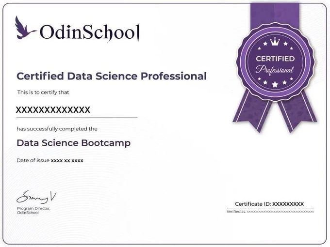 OdinSchool Data Science Certificate
