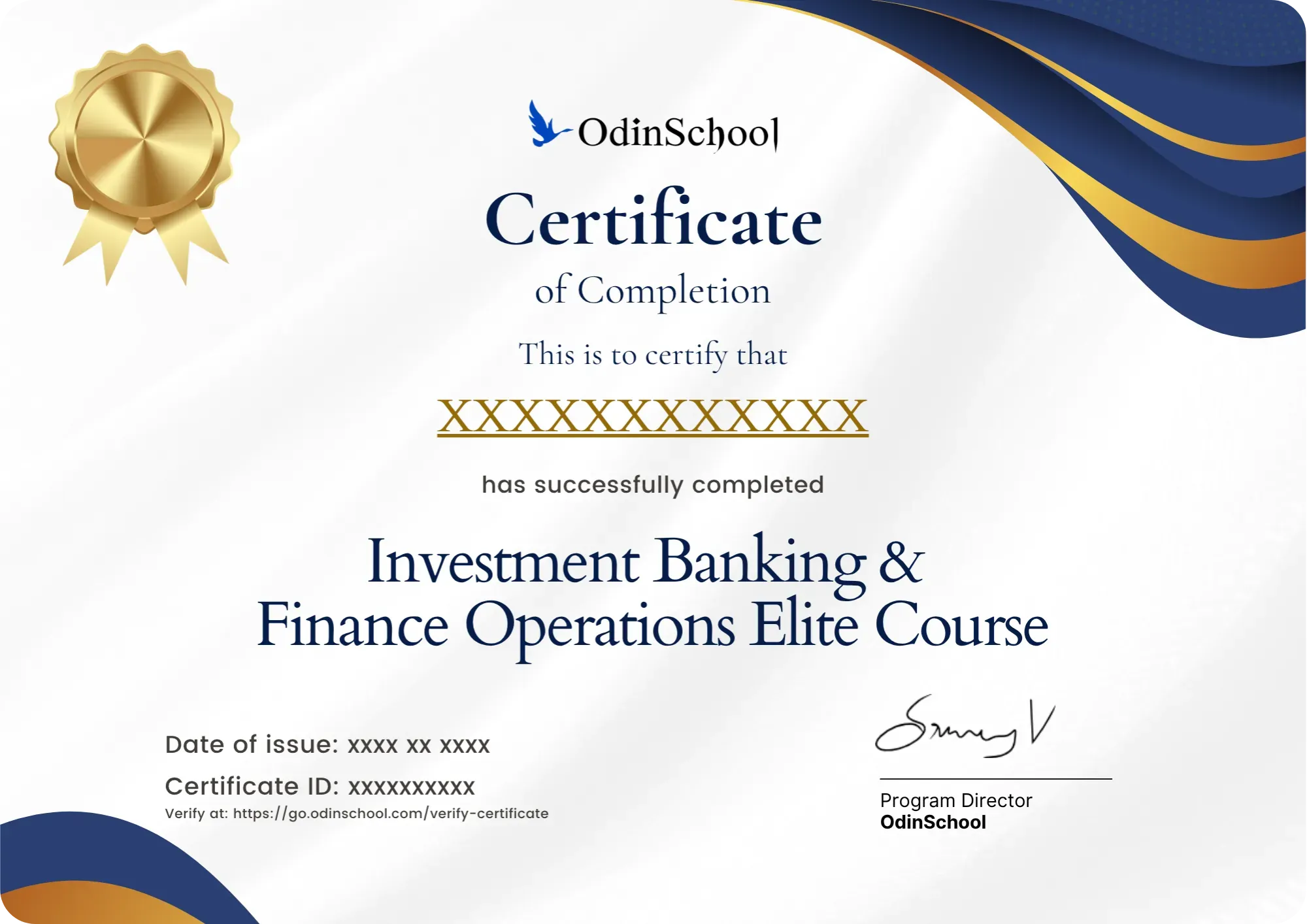 OdinSchool Data Science Certificate